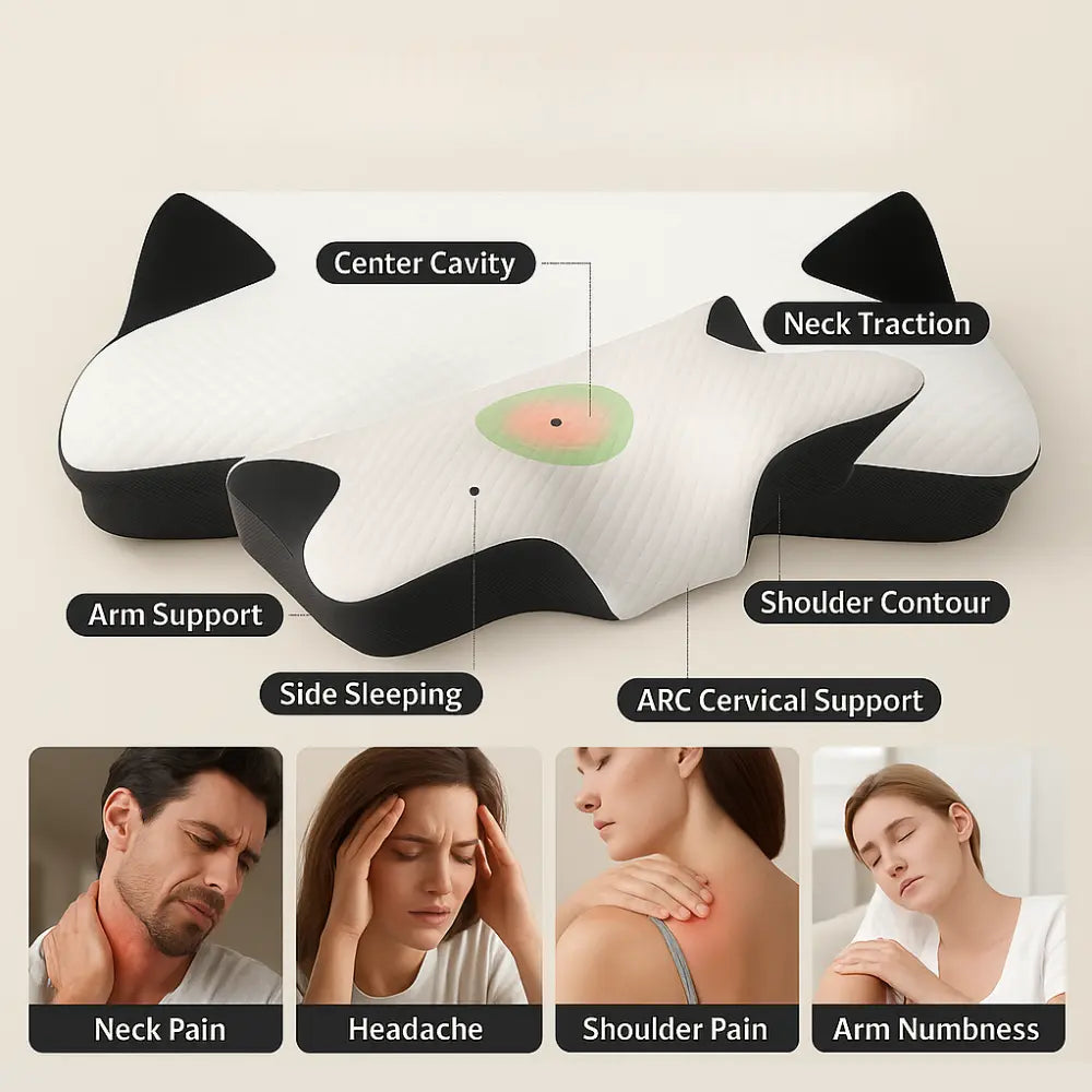 Pure Sleep - Butterfly Cervical Pillow