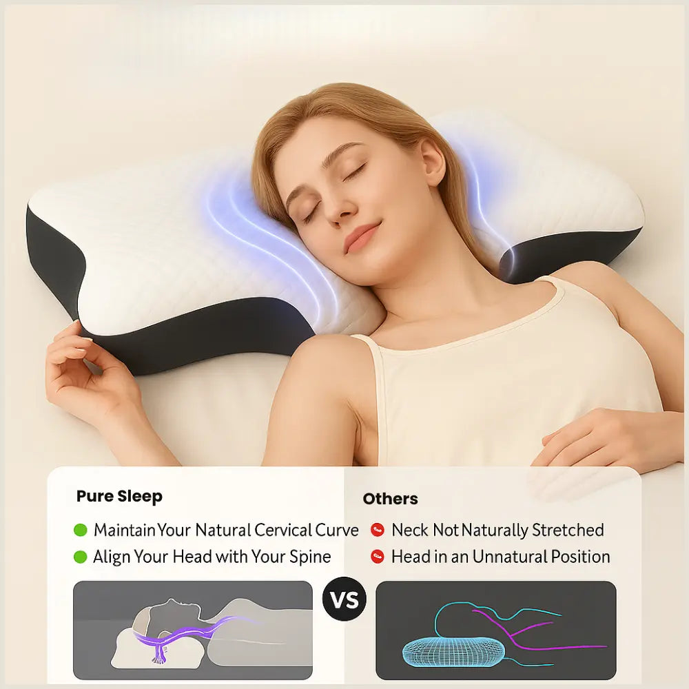 Pure Sleep - Butterfly Cervical Pillow