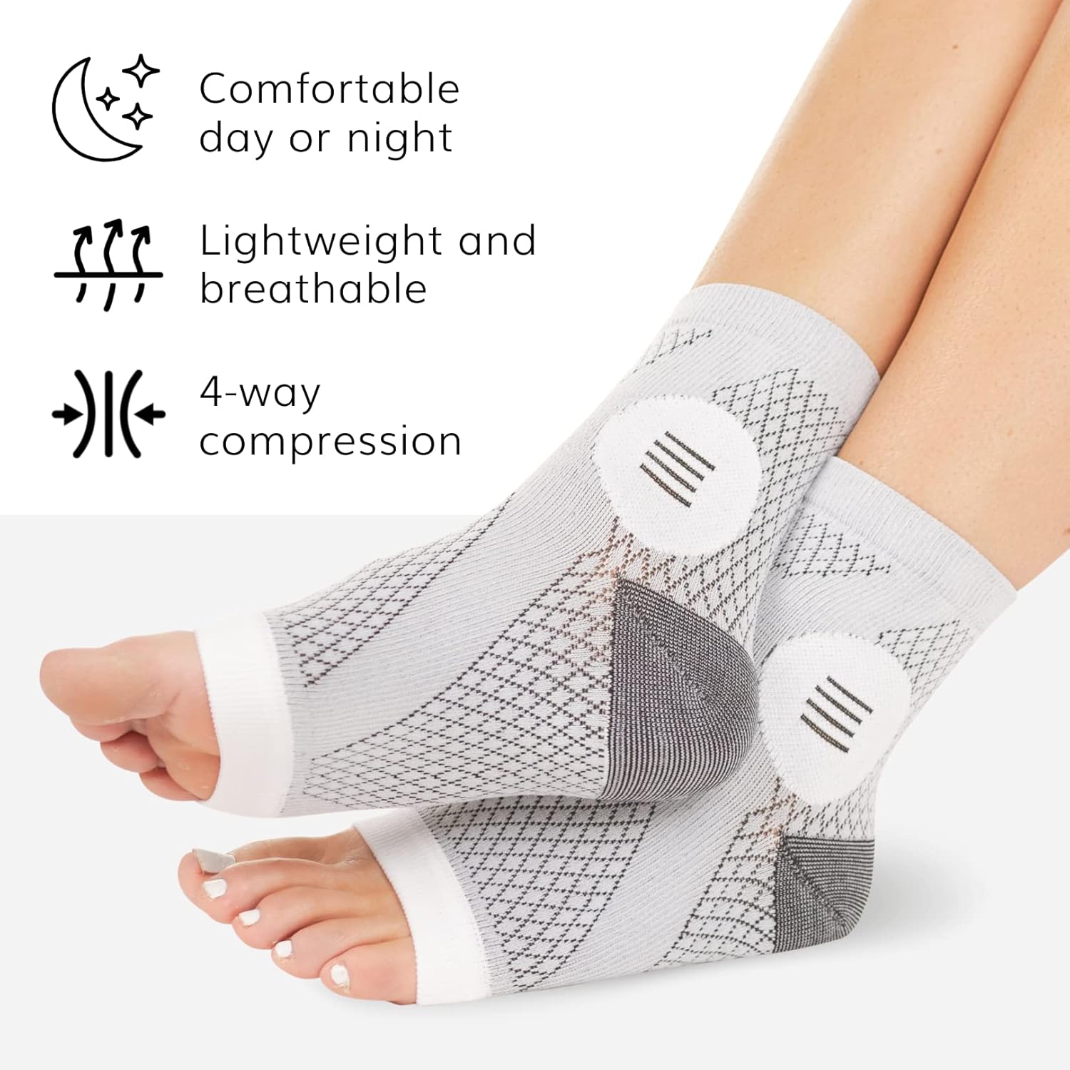 Neuropathy Socks for Swollen Feet and Ankles | Pack of 2