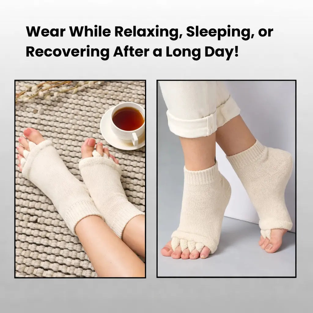 Foot Alignment Socks - Easing Bunion, Plantar Fasciitis, Hammer Toes, and Pain Relief