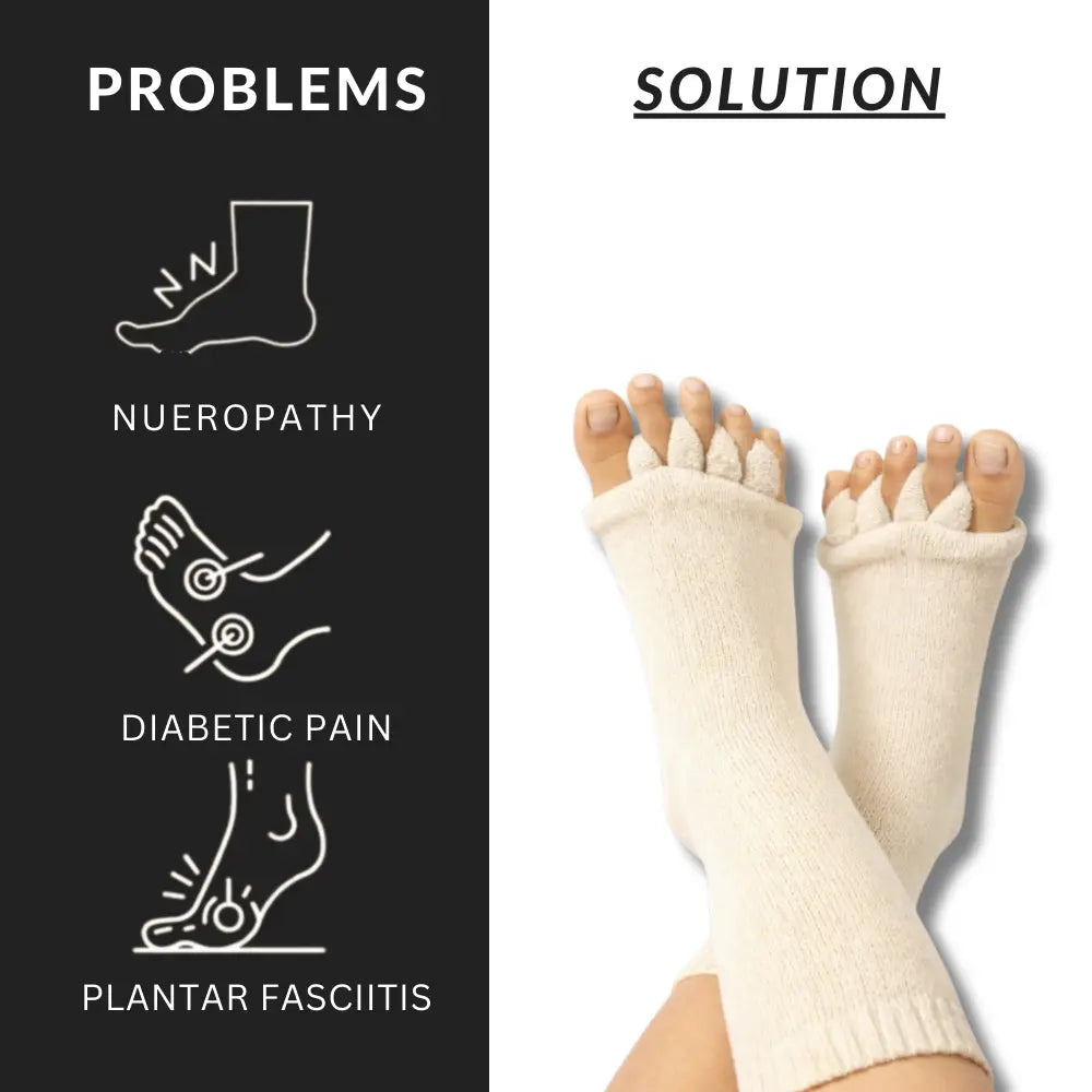 Foot Alignment Socks - Easing Bunion, Plantar Fasciitis, Hammer Toes, and Pain Relief