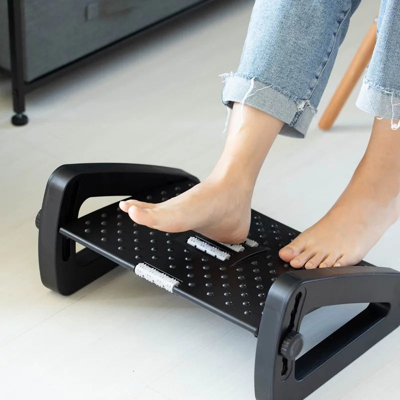 Ergonomic Adjustable Footrest Stool
